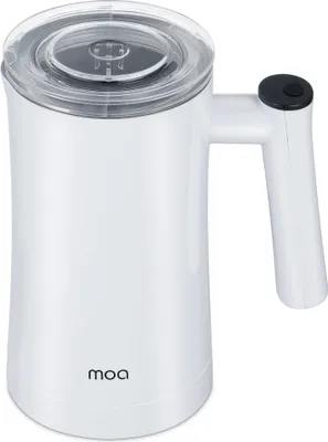Produktbild von MOA Elektrischer Milchaufschäumer - 3-in-1 - Praktischer Milchschäumer - 330 ML - Für Cappuccino - Milchquirl - Weiß