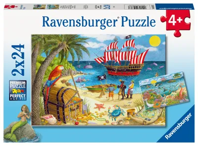 Obrázok produktu pre RAVENSBURGER Pirti a morsk panny puzzle 2x24 dielikov