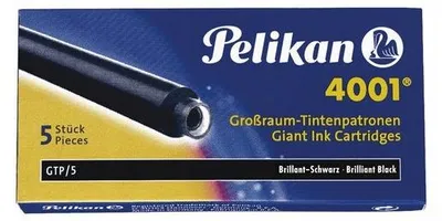 Produktbild von Pelikan Tintenpatronen Lang Schwarz 5 Stück