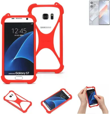 Produktbild von K-S-Trade Handy-Hülle kompatibel mit Tecno Pova 6 Neo Schutz-Hülle Bumper Silikon Schutz Hülle Cover Case Silikoncase Silikonbumper TPU Softcase