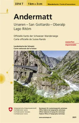 Obrázek produktu pro Swisstopo 1 : 33 333 Andermatt
