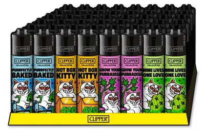 Produktbild von 48x Clipper Reibrad Feuerzeug | Catz | nachfüllbar