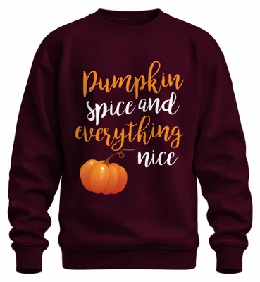 Zdjęcie produktu dla Przyprawa do dyni i wszystko, co miłe Herbst Kürbis Halloween süß Bluza Uni , bordowy, XXL