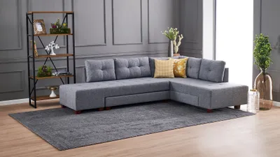 Image de Hanah Home, Manama- BLC1181, Gris, Canapés-lits, Cadre : Bois / Panneaux de fibres