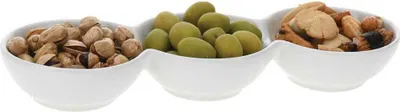 Obrázek produktu pro Porcelánová trojmiska Trio, bílá