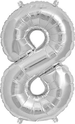 Immagine prodotto di Pallone in foil 8 argento
