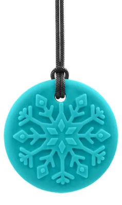 Produktbild von ARK Therapeutic Beißspielzeug Schneeflocke Kaukette für Kinder Ronde kauwketting met sneeuwvlokmotief, ideaal om met de voortanden mee te kauwen.