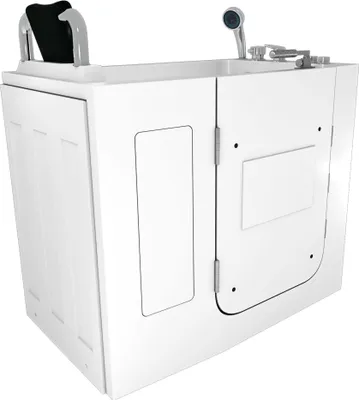 Produktbild von Sitzwanne Whirlpool Badewanne mit Tür S08WP-C-L 110x68cm