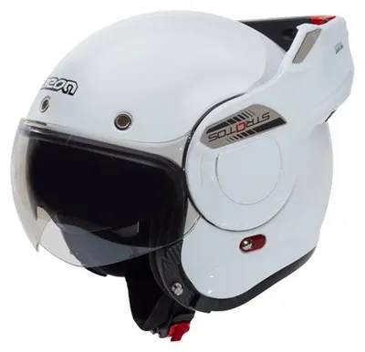 Produktbild von BEON Stratos Klapphelm mit Visier und Sonnenblende, ECE 22.06, L, Weiß