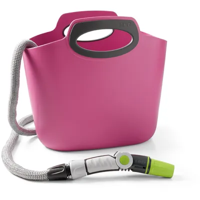 Produktbild von Aquapop 30 Textilschlauch fuchsia+ Armatur + Tasche, 10/30 m