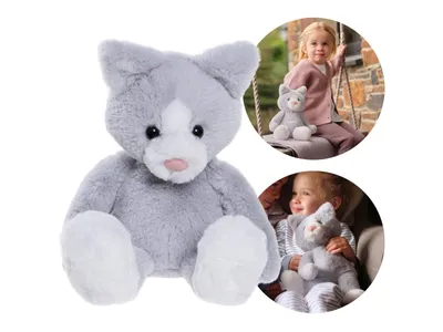 Obrázek produktu pro Charlie Bears Maskot, kocour Puddy, ze série Bear&Me, jedinečná plyšová hračka pro děti, 29 centimetrů