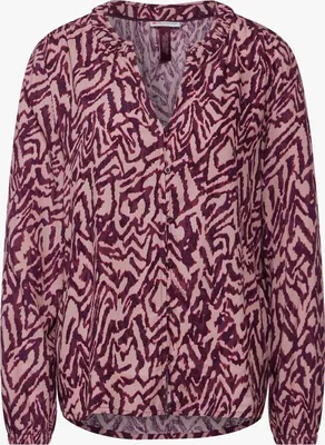 Produktbild von Street One Tunika 'Bedruckte Bluse', A345323, mulberry red, Gr. 38