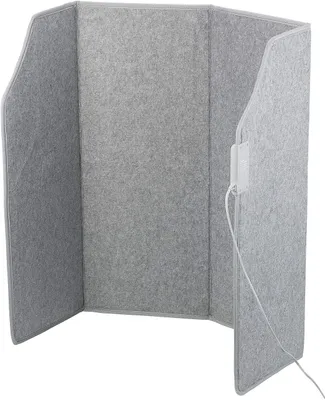 A three-panel foldable infrared heating panel is shown against a white background.