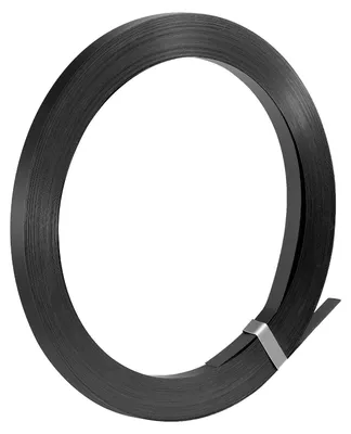 Image de Feuillard de cerclage en acier VEVOR, 19 mm x 0,55 mm x 91 m, feuillard d'emballage en acier, rouleau de feuillard métallique, 775,6 kg de résistance à la rupture, feuillards de cerclage en acier, rouleau de feuillard haute performance pour l'emballage de palettes