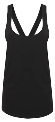 Produktbild von SF Women SK241 | Damen Fashion Workout Vest / Single-Jersey - Farbe: Black - Größe: S