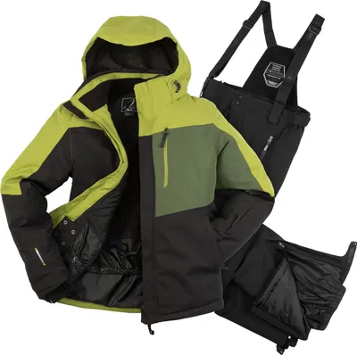 Produktbild von killtec Skianzug zweiteiler XL=52 wasserdicht 10.000 mm,  Skihose stretch , Skijacke geometrisch gruen