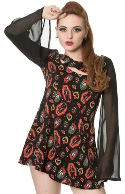 Produktbild von Banned Mini-Kleid im Babydoll-Stil - Sacro Cuore