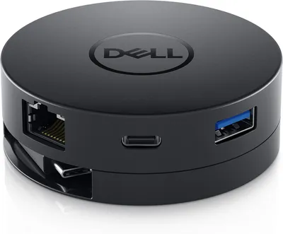 Obrázok produktu pre DELL DA300, Kábel, USB 3.2 Gen 2 (3.1 Gen 2) Type-C, 10,100,1000 Mbit/s, Čierna, 3840 x 2160 px, Dell