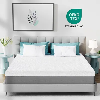Produktbild von Topper 180X200cm H2/H3 Gel Memory Foam Matratzentopper, 7,5cm, atmungsaktiv, abnehmbarer & waschbarer Bezug, rutschfest