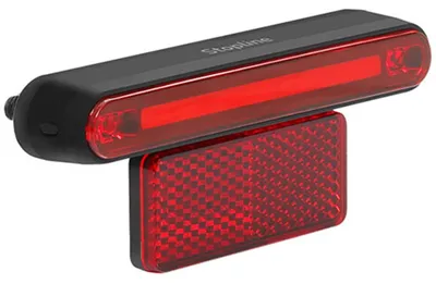 Produktbild von Marwi E-Bike-Rücklicht STOPLINE, Union, schwarz, für Gepäckträger, 50 oder 80 mm