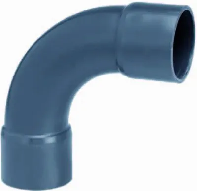 Produktbild von PVC-U Bogen 90° 2fach Klebemuffe 50 mm
