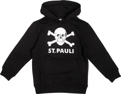 Produktbild von FC St. Pauli - Kinder Kapuzenpullover Totenkopf - schwarz