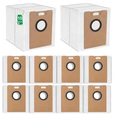 10 Ersatz-Staubsaugerbeutel für Tapo RV30/RV20 Max Plus, 3,2L