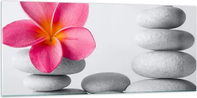 Produktbild von Bilder auf glas - Spa buddhismus ruhig blume - 120x50cm - Glasbilder - Wandbilder - Kunstdruck - zum Aufhängen bereit - Wanddekoration aus Glas - Glas Bilder - Wandbild auf Glas - GAB120x50-2304