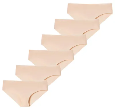Produktbild von Schiesser Damen Panty Invisible Light 6-Pack sand - Größe 36