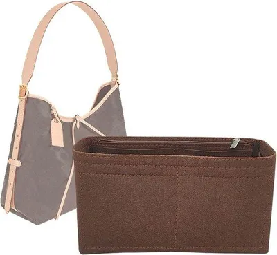 Produktbild von Famanu Handtaschen Organizer - Robuste Filz Aufbewahrungstasche mit Fächern