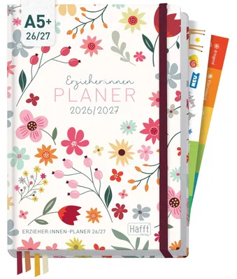 Produktbild von Häfft Erzieher-Planer 2026/2027 / A5+ / Wild Flower