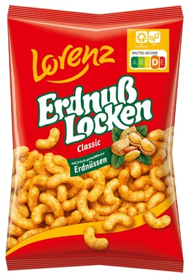 Produktbild von Lorenz Erdnuss Locken Classic Mais Snack mit gemahlenen Erdnüssen 30g