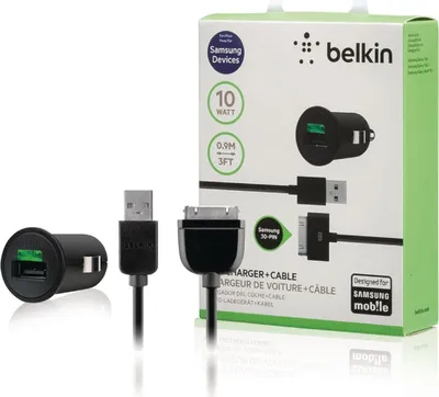 Image de Chargeur de voiture 1 sortie 2.1 A USB noir