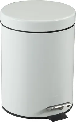 Produktbild von Cep 2905350021 Treteimer - Edelstahl, rund Ø 205 mm, 5 l, weiß