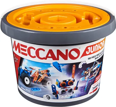 Produktbild von Meccano Junior, 150-teiliger STEAM-Modellbausatz für grenzenloses Spielen, für Kinder ab 5 Jahren, Bausatz, 5 Jahr(e), 481 g