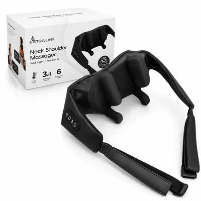 Produktbild von Extralink Nackenmassagegerät kabellos 25 W, 2000 mAh, Shiatsu, Wärmefunktion