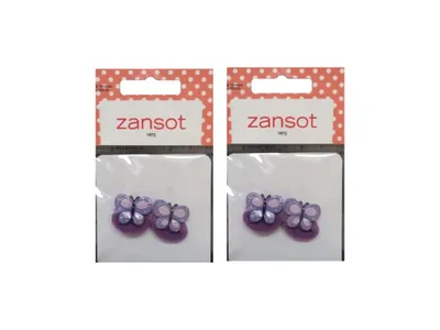 Imagen del producto de Zansot, 2 unidades de gomas elásticas para el pelo, color morado, para niños