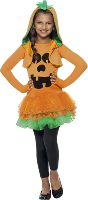 Immagine prodotto di Smiffys - Costume - Ragazze SM505 (146-152) (Arancione/Verde/Nero)