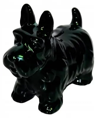 Produktbild von Ewax Keramik-Sparschwein Hund dunkelgrün Deko