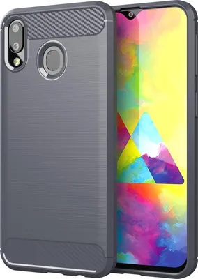 Produktbild von Cadorabo Hülle für Samsung Galaxy A20 / A30 / M10s in Grau Schutzhülle TPU Case Cover Etui Handyhülle