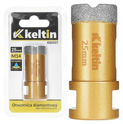 Immagine prodotto di Tazza-fresa-corona diamantata 25 mm x M14 ,per carotaggio, Keltin