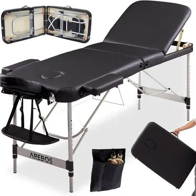 Produktbild von Famanu Massagestuhl mit 3 Zonen - Klappbar, höhenverstellbar und tragbar mit Zubehör