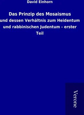 Produktbild von Das Prinzip des Mosaismus