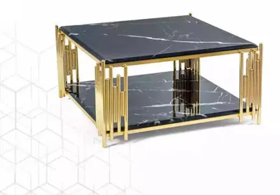 Obrázok produktu pre Couchtisch Wohnzimmer Möbel Tisch Luxus Beistelltisch schwarz Design