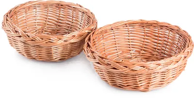 Produktbild von JIPRO® Körbchen aus Weide Freude V. - Weidenkorb - Ø 25 x H 9(cm)