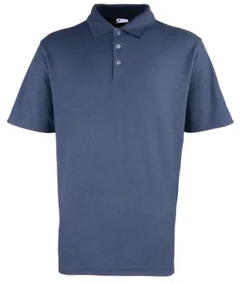 Produktbild von Premier - Poloshirt Druckknopf für Herren - Arbeit LT2936 (M) (Marineblau)