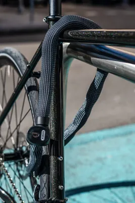 Produktbild von ABUS Kettenschloss IVERA Chain 7210 – Fahrradschloss mit hochflexibler IvyTex-Kunstfaserummantelung – ABUS-Sicherheitslevel 8 – 110 cm – Grau
