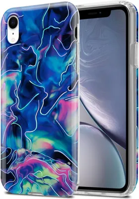 Produktbild von Cadorabo Schutzhülle für Apple iPhone XR Hülle in Blau TPU Handyhülle Etui Case Cover