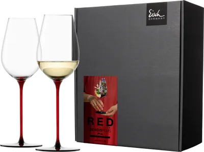 Immagine prodotto di Eisch Vorteilset 2 Stück 2 Allroundgläser 543/7 erfrisch&leicht FestivitGK RED SENSISPLUS 15432070 und Geschenk + Spende