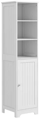 Produktbild von Badezimmerschrank Badschrank Toilettenschrank, 40 cm x 38 cm x 160 cm, Weiß